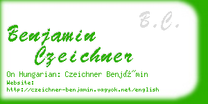 benjamin czeichner business card